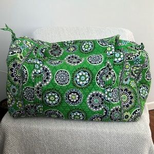 Vera Bradley Duffel Bag Green GUC CUPCAKE GREEN